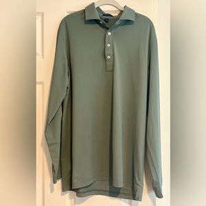 Peter Millar Crown Crafted Olive Polo Size Large